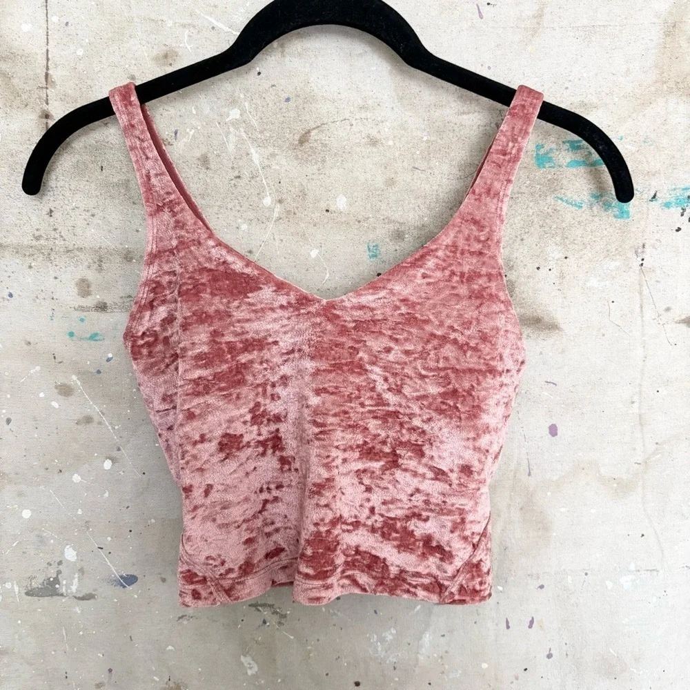 Lululemon Align Tank Crushed Velvet, Soft Cranberry
